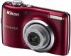 Nikon - promotie aparat foto digital l23 (rosu) + cadouri