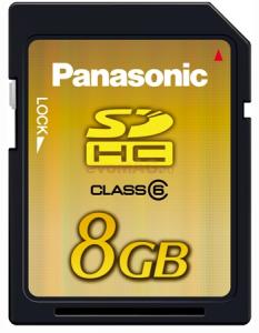 Panasonic - Card Secure Digital High Capacity 8GB