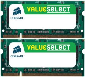 Corsair -   Memorii So-DIMM Value Select DDR2&#44; 2x4GB&#44; 800MHz