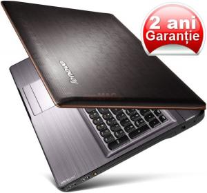 Lenovo - Promotie Laptop IdeaPad Y570A (Intel Core i7-2670QM, 15.6", 6 GB (4+2 cadou), 750GB, nVidia GT 555M@1GB, USB 3.0, BT, Negru) + CADOU