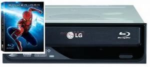 LG - Promotie cu timp limitat! Blu-Ray Reader CH08-LS10, SATA, Retail + Trilogia Spider-Man