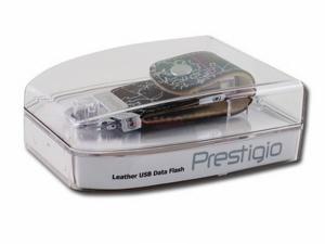 Prestigio - Stick USB Leather Flash, 8GB (Negru ) T3