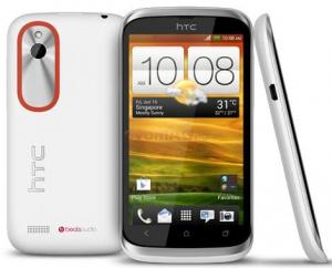 HTC - Telefon Mobil Desire V, 1GHz Processor, Android 4.0, Capacitive Touchscreen 4", 4GB, 5MP, Wi-FI, Dual SIM, Dual Stand-by (Alb)