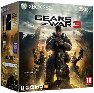 Microsoft - Consola XBOX 360&#44; HDD 250GB + joc Gears of War 3