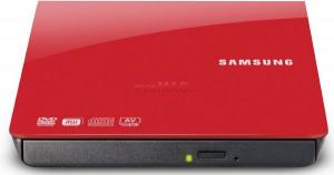 Samsung - DVD-Writer SE-208AB, Slim, USB 2.0, Retail (Rosu)
