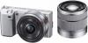 Sony - camera foto nex-5d (argintie) cu