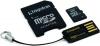 Kingston - card microsdhc 4gb (class 4) + adaptor sd