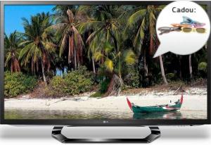 LG - Promotie Televizor LED 42" 42LM620S, Full HD, 3D, Conversie 2D - 3D, 100 Hz, MCI 400,  Dual Play + 4 perechi de ochelari 3D  + CADOU
