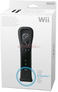 Nintendo - Wii Remote Controller Black + Wii Motion Plus Black