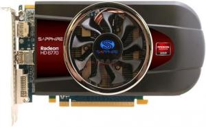 Sapphire - Cel mai mic pret! Placa Video Radeon HD 6770, 1GB, GDDR5, 128 bit, DVI, HDMI, DisplayPort, PCI-E 2.0 (Cupon Dirt 3)