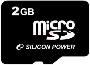 Silicon Power - Card microSD 2GB