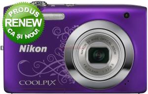 NIKON - RENEW!   Aparat Foto Digital NIKON COOLPIX S2600 (Mov-line art), Filmare HD