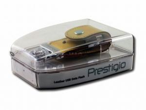 Prestigio - Stick USB Leather Flash, 8GB (Gold)T3