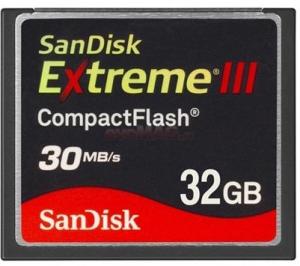 SanDisk - Promotie Card Extreme III Compact Flash 32GB
