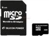 Silicon power - card microsdhc 4gb (class 4) + adaptor sd