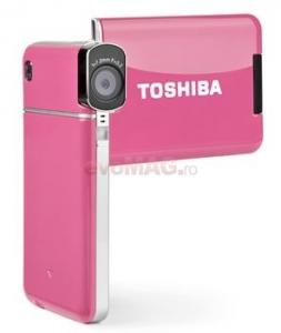 Toshiba - Cel mai mic pret! Camera Video Camileo S20 (Roz)