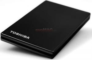 Toshiba - HDD Extern StorE Steel, 160GB, 1.8", USB 2.0 (Negru)