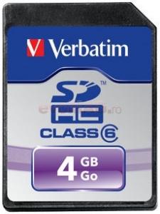 Verbatim - Card SDHC 4GB CLASS 6