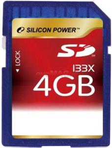 Silicon Power - Card SD 4GB 133x