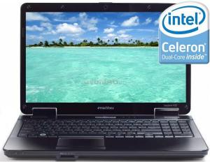 Acer - Laptop eMachines E725-453G50Mikk (Intel Pentium T4500, 15.6", 3GB, 500GB, Intel GMA 4500M, Linux, Negru)