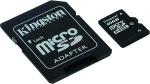 Kingston - Card microSDHC, 16GB