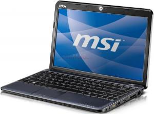 MSI - Laptop Wind12 U200-063EU (Intel Celeron 723, 12.1", 2GB, 320GB, Intel GMA 4500MHD, Gigabit LAN, Windows Vista HP, Negru)
