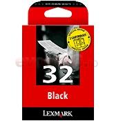 Lexmark - Cartus cerneala Nr. 32 (Negru - 2 cartuse)