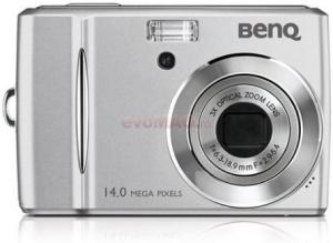 BenQ - Camera Foto C1450 (Argintie) (Prima camera cu baterii AA capabila HDR si 720p)