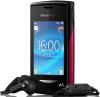 Sony Ericsson -  Telefon Mobil Yendo W150&#44; TFT capacitive touchscreen 2.6&quot;&#44; 2MP&#44; 5MB (Negru/Rosu)