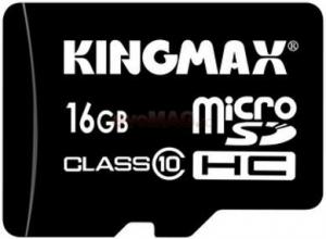 Kingmax - Card microSDHC 16GB (Class 10) + Adaptor SD