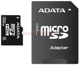 A-DATA - Card microSDHC 32GB ( Class 4) + Adaptor SD