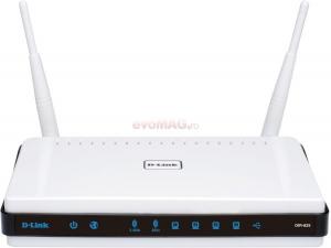 D-Link -  Router Wireless D-Link DIR-825 300 Mbps, Gigabit, Dualband, 1 x USB 2.0, Antene detasabile