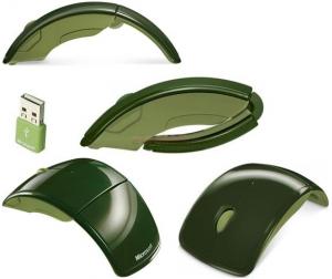 Microsoft -    Mouse Microsoft Laser Wireless Arc (Verde)