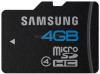 Samsung - card memorie microsdhc 4gb class 4 + adaptor