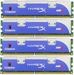 Kingston - Memorii HyperX DDR2, 4x1GB, 1066MHz (CL5)
