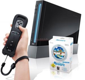 Nintendo - Consola Nintendo Wii + Wii Sports Resort + Wii Motion Plus (Negru)
