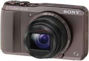 Sony -  Aparat Foto Digital Sony DSC-HX20V (Maro), Filmare Full HD, 18.2MP, Zoom Optic 20x, Fotografiere 3D, GPS Integrat + Acumulator suplimentar NP-FG1