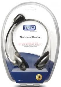 Sweex - Casti cu Microfon Sweex HM300 Neckband (Argintiu)