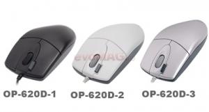 A4Tech - 3D Optical Mouse PS/2 - 2xClick Button - White