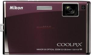 NIKON - Aparat Foto Compact COOLPIX Style S60 (Bordeaux Red)-23330