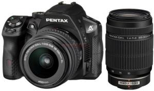 PENTAX - Aparat Foto D-SLR K-30 (Negru) cu Obiectiv DA L 18-55mm si Obiectiv DA L 55-300mm, Filmare Full HD, Weather-resistant, Dustproof, Cold-resistant