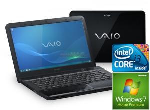 Sony VAIO - Laptop VPCEA1S1E/B (Negru) (Core i3) + CADOU