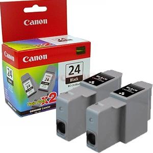 Canon - Cartus cerneala BCI-24BK (Negru - pachet dublu)