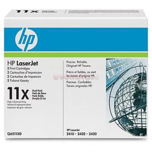 HP - Toner HP Q6511XD (Negru - pachet dublu)