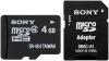Sony - card microsdhc 4gb (class 4 )+ adaptor