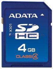 A-DATA -  Card A-DATA SDHC 4GB (Class 4)