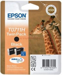 Epson - Cartus cerneala Epson T0711H (Negru - pachet dublu)