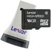 Lexar - card microsdhc 16gb (class 6) + usb reader