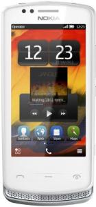 NOKIA - Telefon Mobil NOKIA 700, 1 GHz, Symbian Belle, AMOLED capacitive touchscreen 3.2", 5MP, 2GB (Alb/Argintiu)