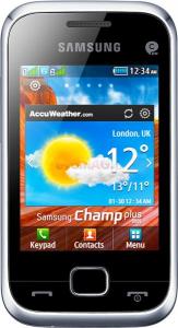Samsung - Promotie Telefon Mobil Samsung C3310 Champ Deluxe, TFT touchscreen 2.8", 1.3MP, 10MB (Alb)